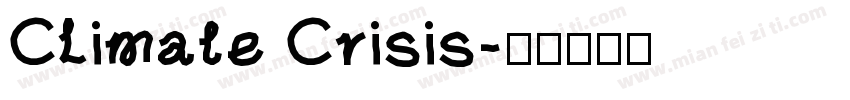 Climate Crisis字体转换